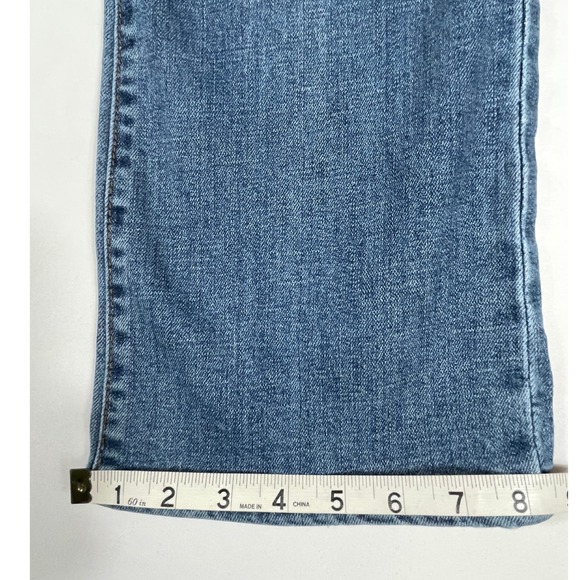 Ralph Lauren Jeans Women's 14 Classic Straight High Rise Denim Whiskering Detail - Picture 13 of 14